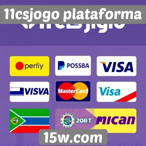Variedade de métodos de pagamento no 11csjogo